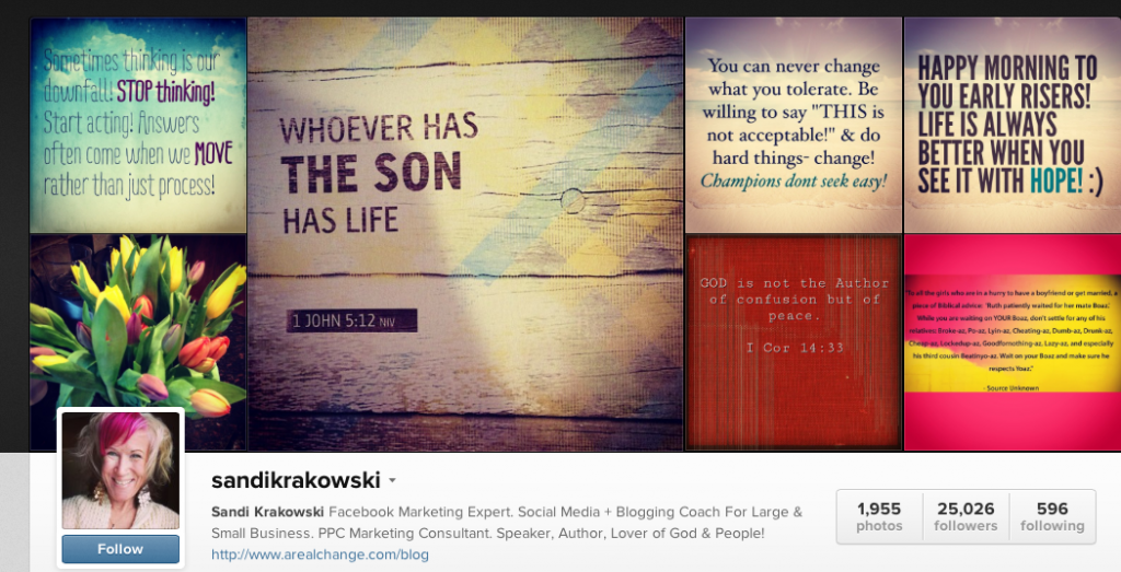 Sandi Krakowski InstaGram