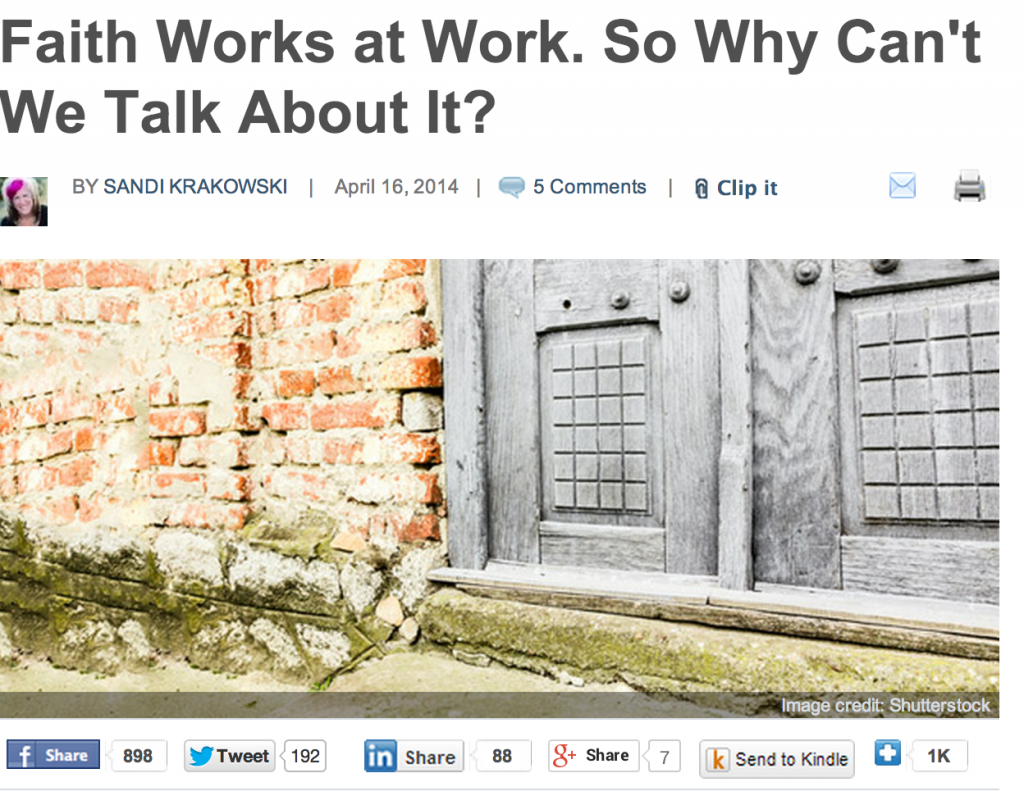 Faith Works At Work With Sandi Krakowski