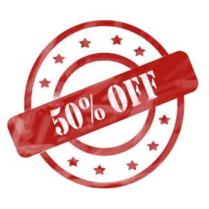 50% off!